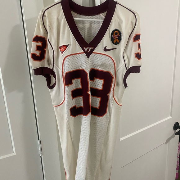 Brett Warren Virginia Tech Jersey Gameworn - Picture 1 of 4